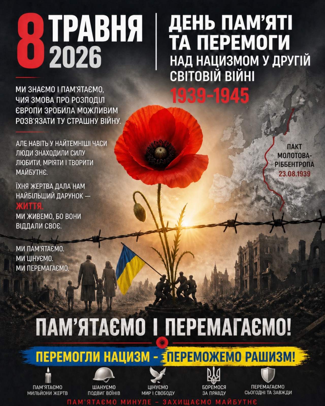 8 травня — День пам’яті та перемоги над нацизмом  