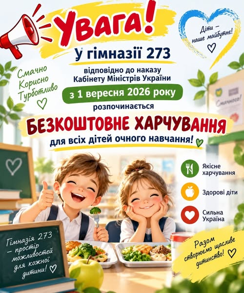 Важлива новина для наших учнів та батьків! 